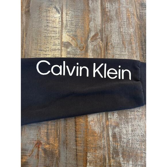 Calvin Klein Letter Block Logo Mens Full Zip Sweatshirt Size Medium Track Jacket - Picture 4 of 10